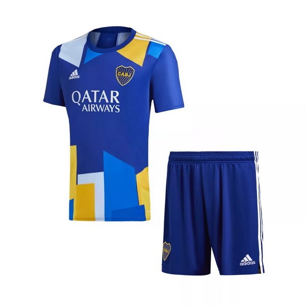 Trikot Boca Juniors Ausweich Kinder 2021-22 Blau Fussballtrikots Günstig